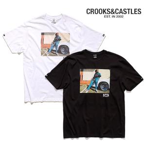 クルックスアンドキャッスルズ【CROOKS&CASTLES】LOW RIDER SNOOP SS TEE Tシャツ メンズ スヌープドッグ 半袖 ロゴ ラッパー【ネコポス発送無料】｜bobsstore