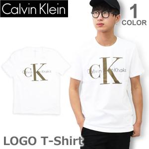 カルバン・クライン ジーンズ/Calvin klein Jeans メンズ ロゴ Tシャツ 半袖 41F5410 トップス 人気 Logo T 定番 WHITE｜bobsstore