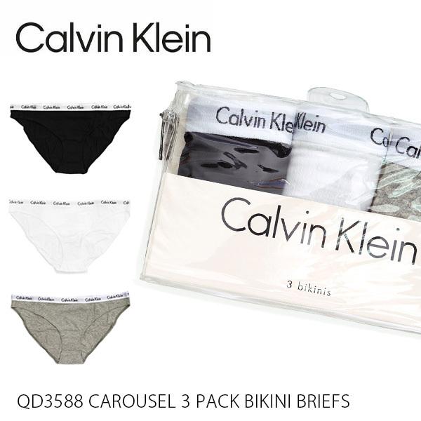 カルバン・クライン【Calvin klein】QD3588 CAROUSEL 3 PACK BIKI...