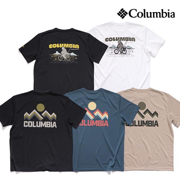 コロンビア【Columbia】AJ3185 シダートレイルバックグラフィックTシャツ 半袖 アウトド...