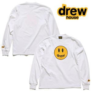 ドリューハウス【DREW HOUSE】MASCOT LS TEE DR0183 長袖 ロンT カットソー にこちゃん スマイル ロゴ メンズ レディース ジャスティンビーバー｜bobsstore