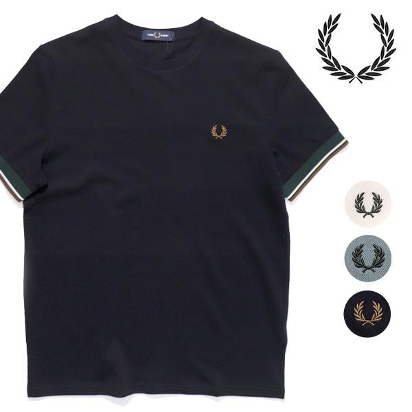 フレッドペリー【FRED PERRY】M2396 TWIN TIPPED CUFF TEE リンガー...