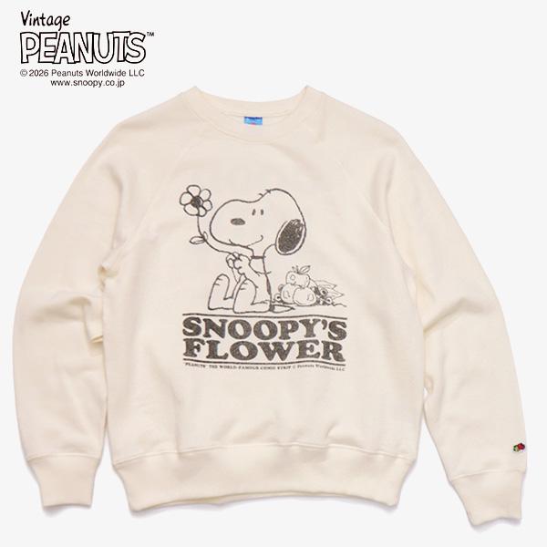 フルーツオブザルーム【FRUIT OF THE LOOM】PEANUTS甘編み裏毛スウェット スウェ...