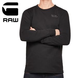 ジースター ロウ【G-STAR RAW】Graphic 1 T-Shirt  D11867.336 メンズ ロングTシャツ ロンT トップス 長袖 Tシャツ ブラック 人気 【1点のみネコポス発送可】｜bobsstore