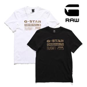 ジースター ロウ【G-STAR RAW】DISTRESSED ORIGINALS SLIM R T メンズ Tシャツ 半袖 ロゴ カットソー トップス スリムフィット【ネコポス発送無料】｜bobsstore