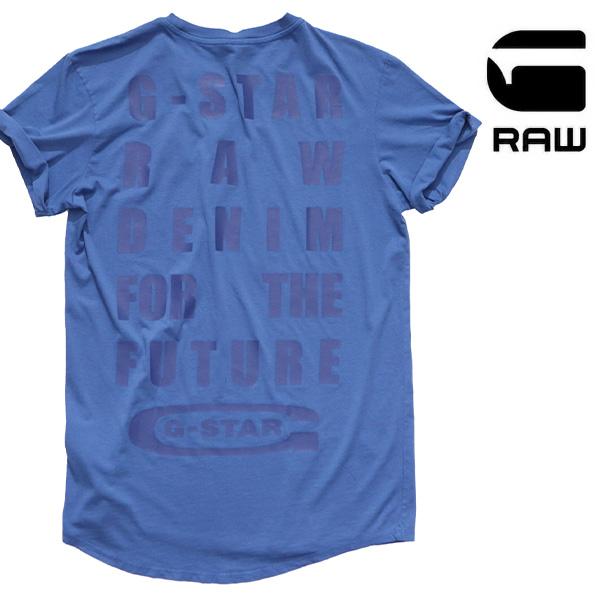 ジースター ロウ【G-STAR RAW】 Text Back Graphic Overdyed La...