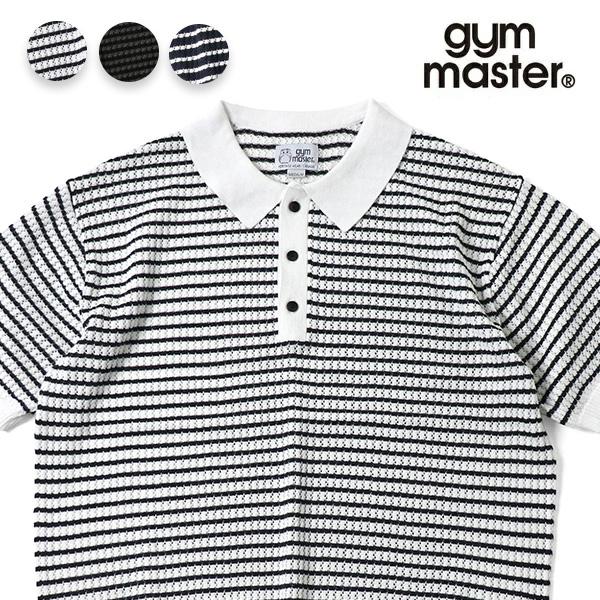 ジムマスター【gym master】G721759 メッシュニットポロ ポロシャツ 半袖 トップス ...