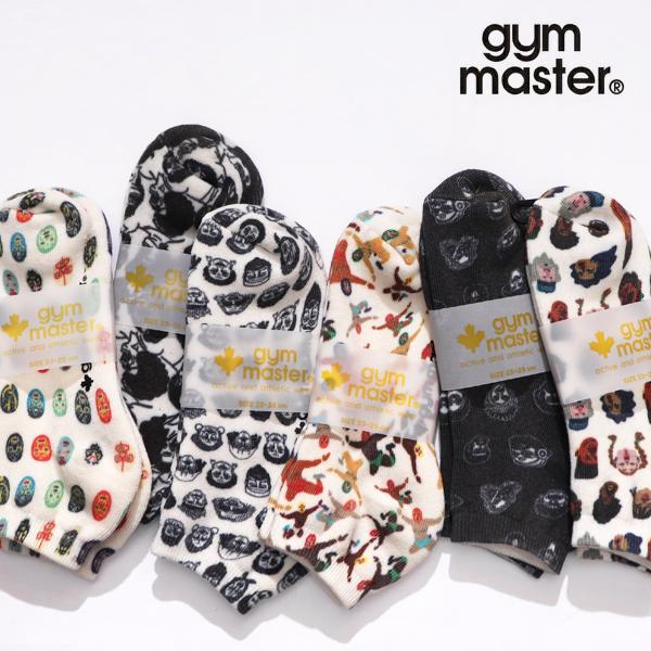 ジムマスター【gym master】☆ハッピーペイント アンクルソックス☆ 靴下 ソックス ショート...