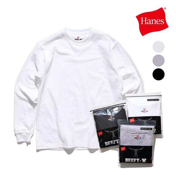 爆買 ヘインズ【Hanes】H5186 BEEFY-T ビーフィー ロングスリーブTシャツ ロンT ...