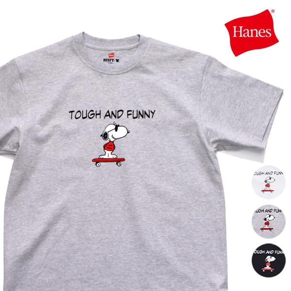 ヘインズ【Hanes】HM1-D002 PEANUTS x BEEFY-T クルーネックTシャツ 半...
