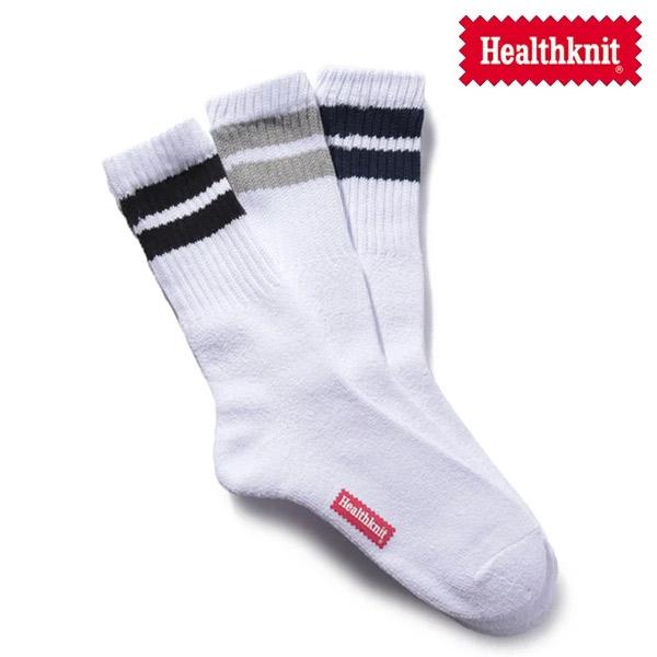 ヘルスニット【Healthknit】191-3577 シンカー2本ライン 3Pソックス 靴下 ハイソ...