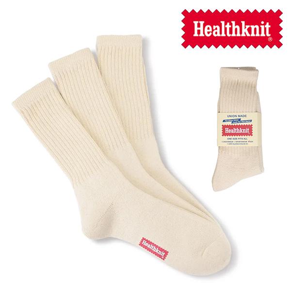 ヘルスニット【Healthknit】191-3625 シンカークラシック無地 3Pソックス ハイソッ...