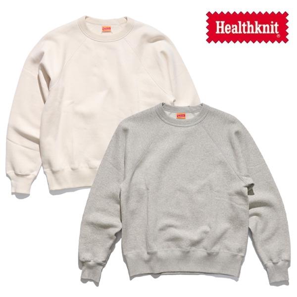 ヘルスニット【Healthknit】ヴィンテージシンカースウェット ラグランクルーネック長袖 スウェ...