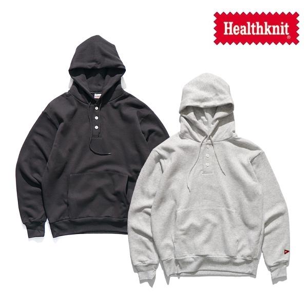 ヘルスニット【Healthknit】54021 クラシックスウェット ヘンリーフーディ長袖 パーカー...