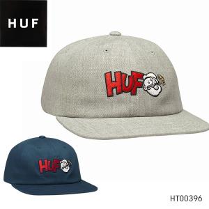ハフ【HUF】 HUF X POPEYE HT00396 POPEYE 6 PANEL HAT キャップ CAP 帽子 メンズ レディース サイズ調整可能 ストラップバック フリーサイズ ポパイ コラボ｜bobsstore