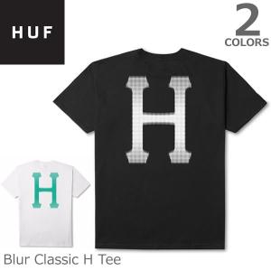 ハフ/HUF TS00141 Blur Classic H Tee メンズトップス 半袖 Tシャツ カジュアル 人気 ロゴ シンプル BLACK　WHITE｜bobsstore