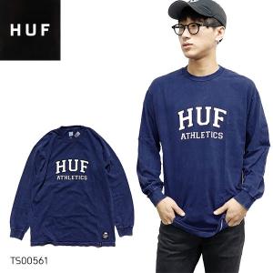 ハフ【HUF】 DRAFT ACID WASH L/S TEE TS00561 メンズ ロングTシャツ ロンT トップス 長袖 コットン INSIGNIA BLUE【ネコポス発送のみ送料無料】｜bobsstore