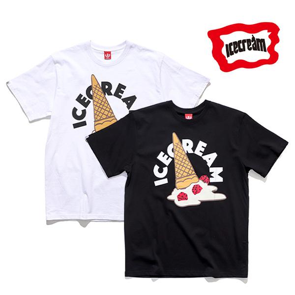 アイスクリーム【ICE CREAM】SPILL SS TEE 半袖 ソフトクリーム ロゴ Tシャツ ...
