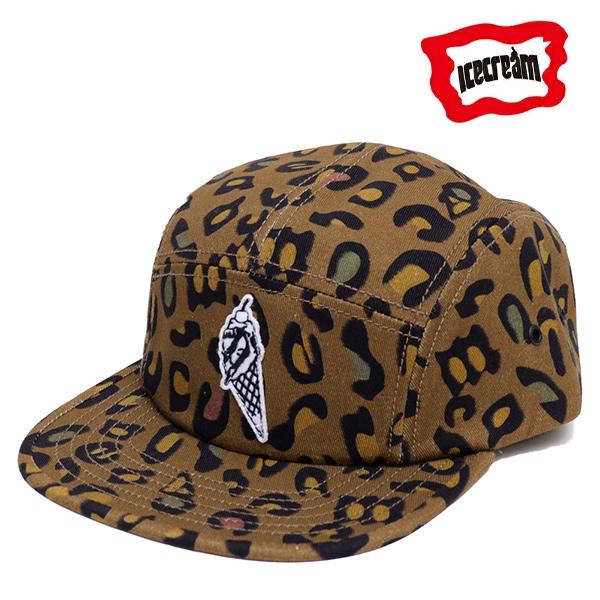 アイスクリーム【ICE CREAM】RUN PANEL CAP レオパード ヒョウ柄 ソフトクリーム...