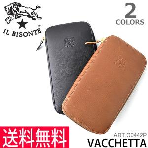 イルビゾンテ IL BISONTE レザー ロングウォレット 長財布 ラウンドジップ C0442 P  VACCHETTA 牛革 ウォレット 男女兼用｜bobsstore