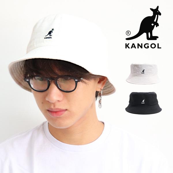 爆買 カンゴール【KANGOL】230-069602 WASHED BUCKET ロゴ バケット ハ...