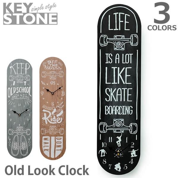 爆買 キーストーン【KEY STONE】オールドルッククロック スケートボード OLLCSK 時計 ...