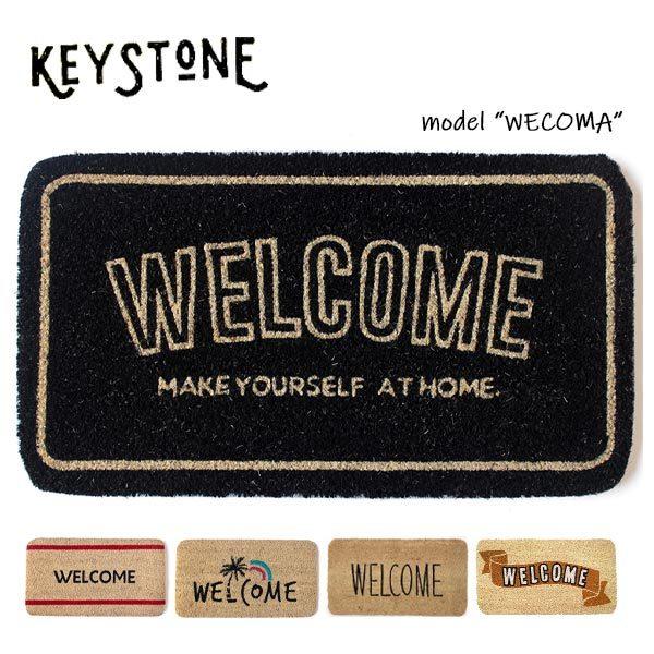 爆買 キーストーン【KEY STONE】ウェルカムコイヤーマット 玄関マット WELCOMA MAT...