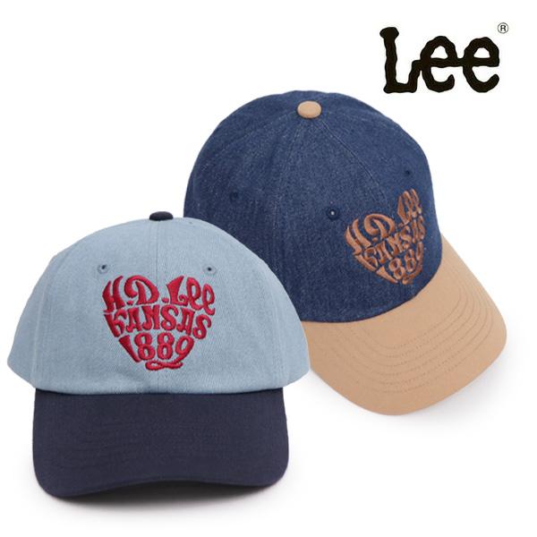 リー【Lee】261-076202 HEART 6P CAP 2トーン ハート 刺繍 デニム キャッ...
