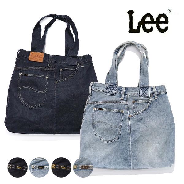 リー【Lee】REMAKE RIDERS TOTE トートバッグ リメイク デニム ジーンズ マチ付...