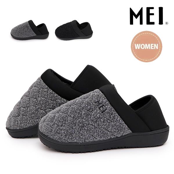 メイ【MEI】グリッター モックシューズ レディース LADIES スリッポン サンダル スリッパ ...