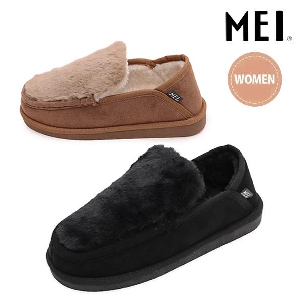 メイ【MEI】ファーシューズ モカシン スリッポン レディース LADIES サンダル スリッパ ル...