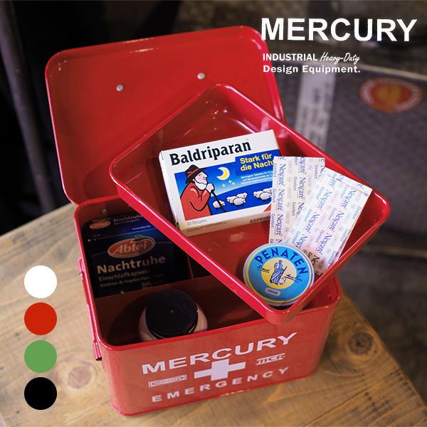 爆買 マーキュリー/MERCURY エマージェンシーボックス MEBUEB アメリカン雑貨 ブリキ ...