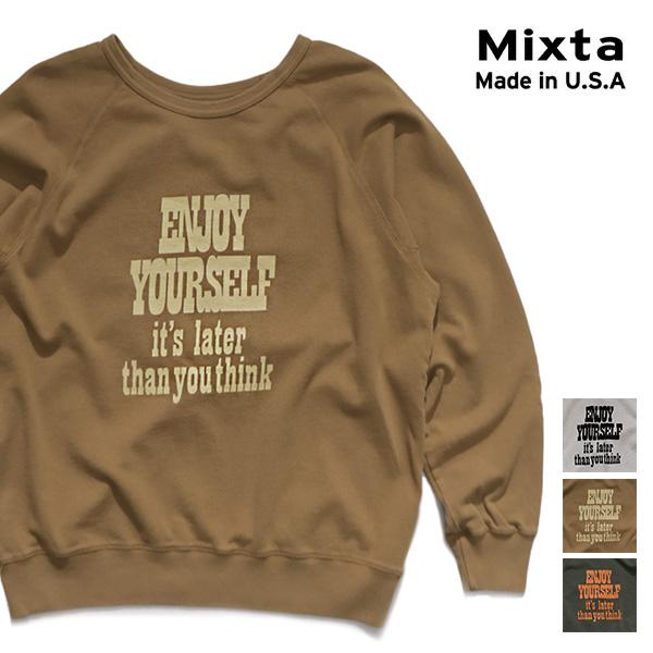 ミクスタ【MIXTA】R265 CREW NECK SWEAT RAGRAN ENJOY クルーネッ...