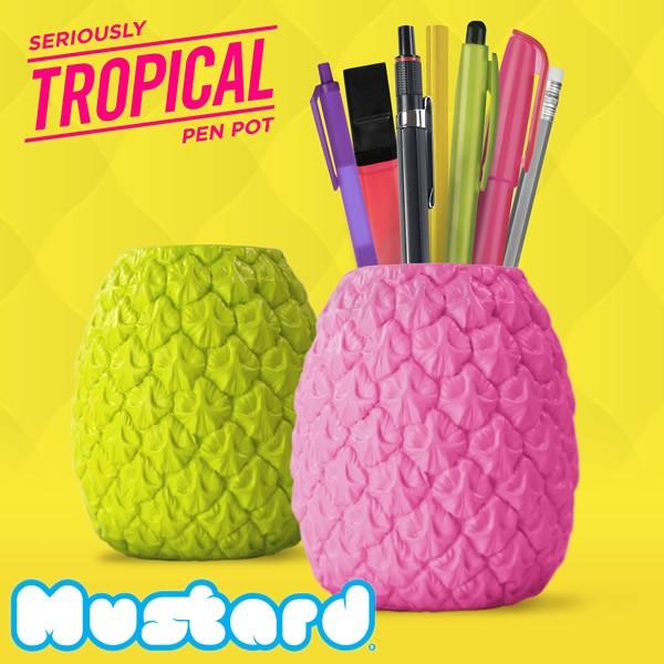 爆買 マスタード【Mustard】SERIOUSLY TROPCAL PENPOT ペン立て PPA...