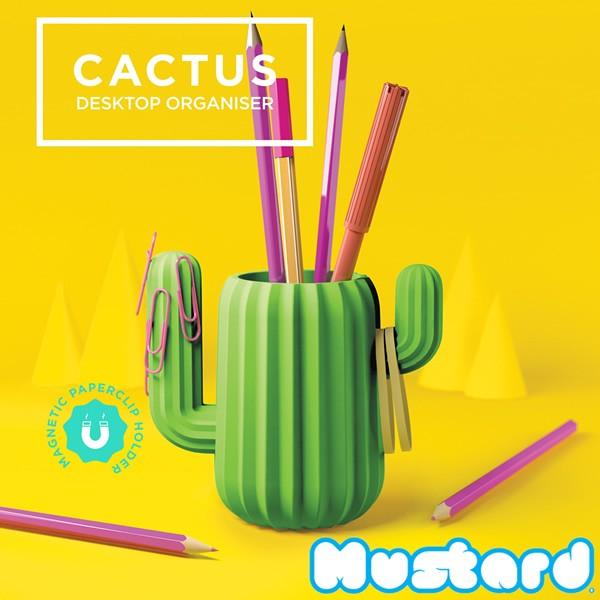爆買 マスタード【Mustard】CACTUS DESKTOP ORGANISER ペン立て サボテ...