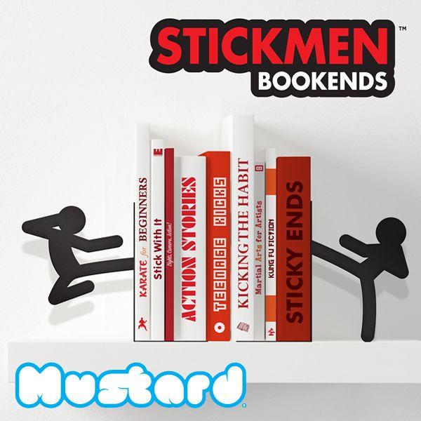 爆買 マスタード【Mustard】STICKMEN BOOKENDS スティックマン　ブックエンド ...