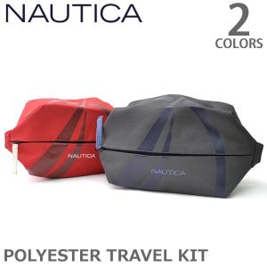 ノーティカ/Nautica NB0015 TRAVEL KIT ポーチ トラベルキット バッグ ノーティカ グレー レッド｜bobsstore