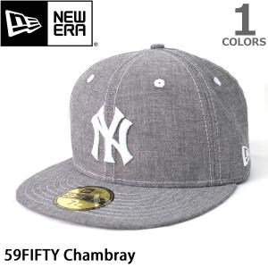 ＮＥＷ ＥＲＡニューエラ 11404773 ベースボール キャップ 59FIFTY Chambray シャンブレー　ニューヨーク・ヤンキース　ブラック