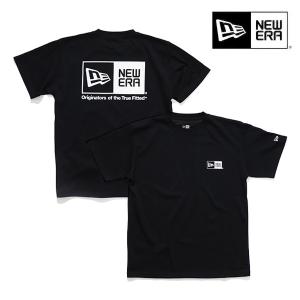 ニューエラ【ＮＥＷ ＥＲＡ】半袖 パフォーマンス Tシャツ Box Logo ボックスロゴ レギュラーフィット Tシャツ ユニセックス 速乾 ブラック【ネコポス発送】｜bobsstore