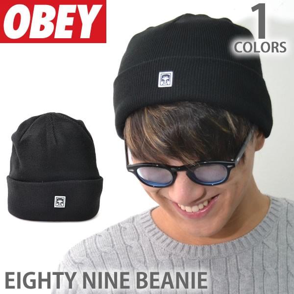 オベイ【OBEY】ビーニー 100030072 EIGHTY NINE BEANIE ロゴ 帽子 メ...