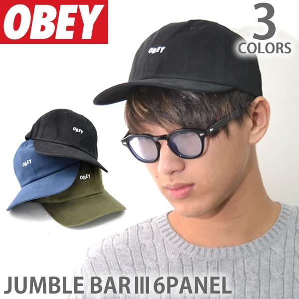 オベイ【OBEY】キャップ 100580071 JUMBLE BAR III 6PANEL ロゴ 帽...