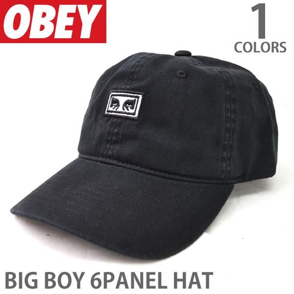 オベイ【OBEY】キャップ 100580100 BIG BOY 6PANEL HAT  ロゴ 帽子 ...