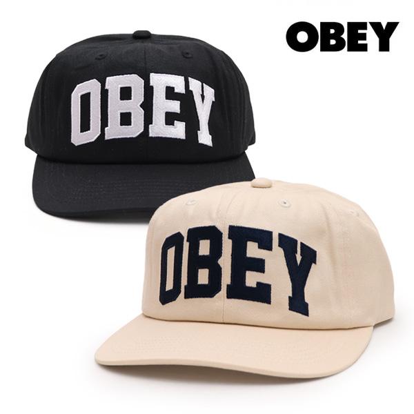 オベイ【OBEY】COLLEGIATE 6PANEL STRAPBACK キャップ 帽子 CAP ユ...