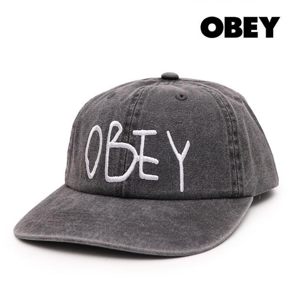 オベイ【OBEY】JOT 6PANEL VELCRO BACK キャップ 帽子 CAP ユニセックス...