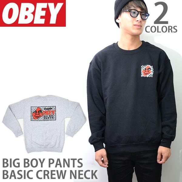 オベイ【OBEY】スウェット 111741595 BIG BOY PANTS BASIC CREW ...