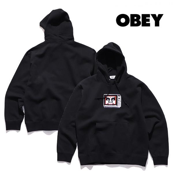 オベイ【OBEY】OBEY TV HOOD パーカー プルオーバー フーディー スウェット トップス...