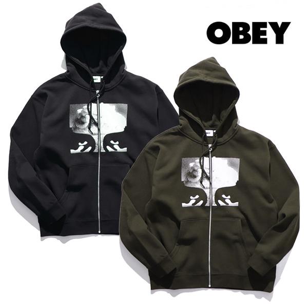 オベイ【OBEY】LIBERATION ZIP HOOD パーカー プルオーバー フーディー ジップ...