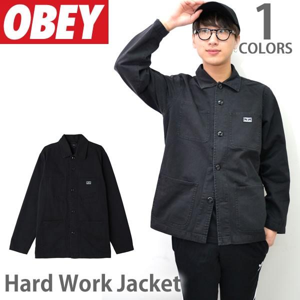 オベイ【OBEY】HARD WORK JACKET 121800318 ロゴ アウター ジャケット ...