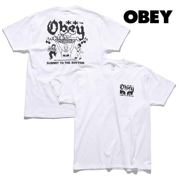 オベイ【OBEY】Submit To The Rhythm Classic T-Shirt Tシャツ...