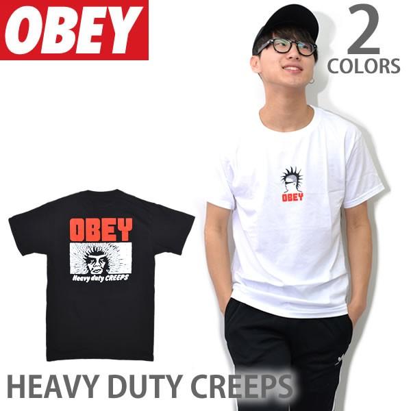 オベイ【OBEY】HEAVY DUTY CREEPS 165361689 Tシャツ 半袖 メンズ W...